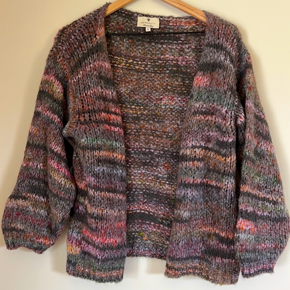 NWOT Barretti spacedye sweater/ cardigan size small